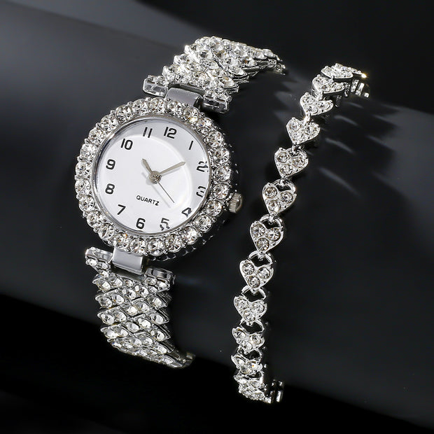 Fashion Jewelry 2pcs Luxury Fashion Women Watch.