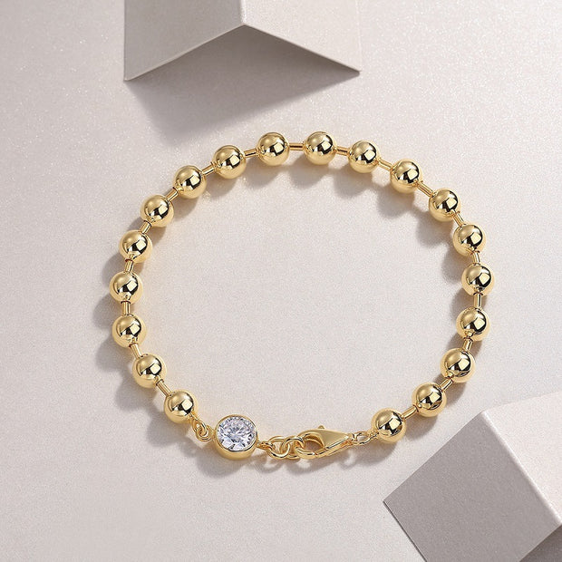 S925 Silver Bracelet Comparable To Natural Diamonds
