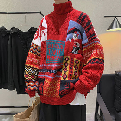 Sweater Men's And Women's Autumn And Winter High Collar