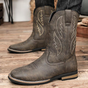 Retro Autumn And Winter Western Cowboy Boots
