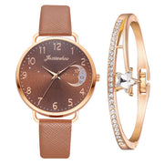 Lovely Moon Pattern Quartz Watch for Women.
