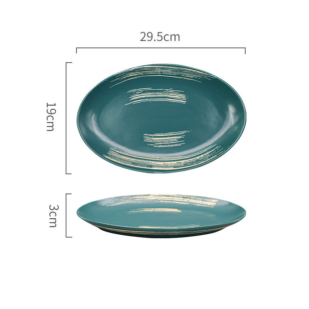 Hand-Painted Underglaze Creative Ceramic Household Tableware