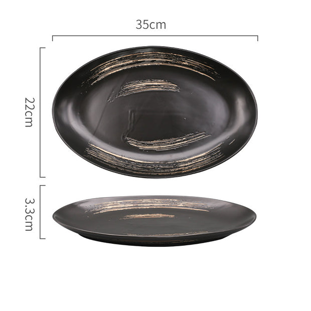 Hand-Painted Underglaze Creative Ceramic Household Tableware