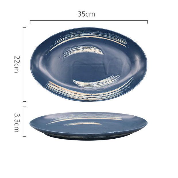 Hand-Painted Underglaze Creative Ceramic Household Tableware