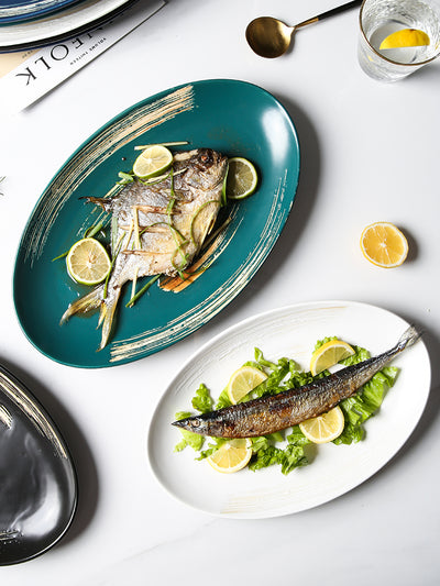 Hand-Painted Underglaze Creative Ceramic Household Tableware