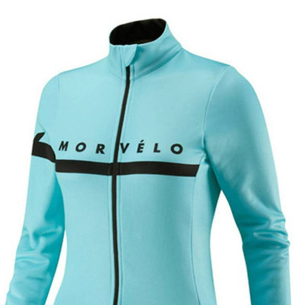 Bicycle long-sleeved fleece warm cycling jersey