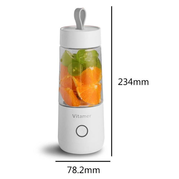 350ml Portable Blender Juicer Electric USB Rechargeable Mixer Smoothie Slushy Cup Juice Blender Bottle USB Charging