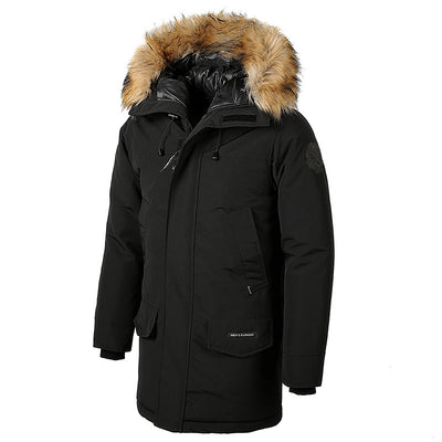 Large Fur Collar Hooded  Detached Padded Jacket