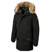 Large Fur Collar Hooded  Detached Padded Jacket