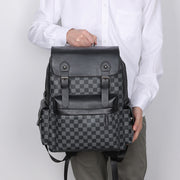 Large Capacity Travel Leisure Plaid Backpack