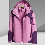 Three-in-one Detached Liner With Velvet Thickening Windproof Waterproof Jacket
