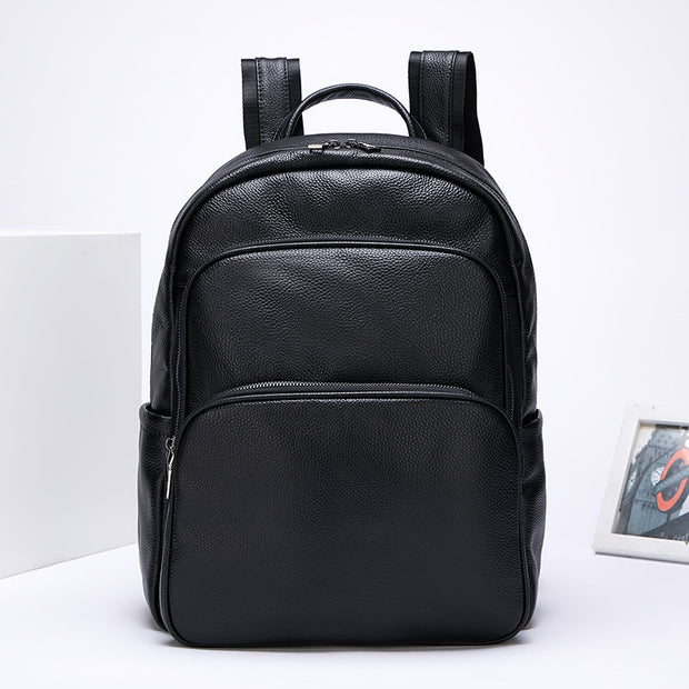 First Layer Leather Backpackage Men And Women