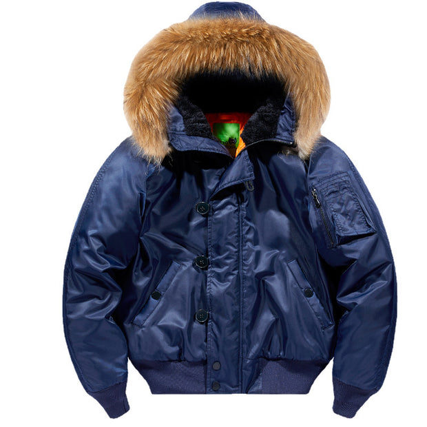 Fur Jacket Removable Fur Collar Cotton Coat Plus Size Coat