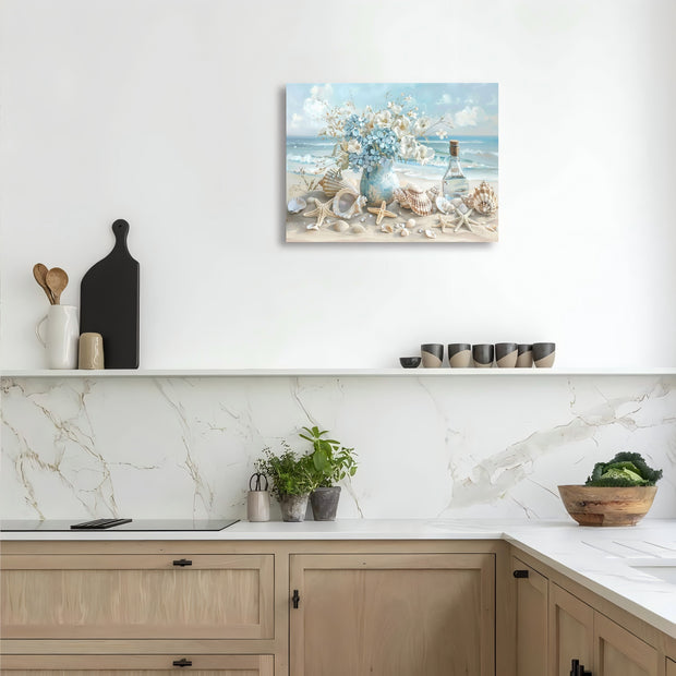 1 Piece Framed Wooden Canvas Painting, One Piece  Wall Art.