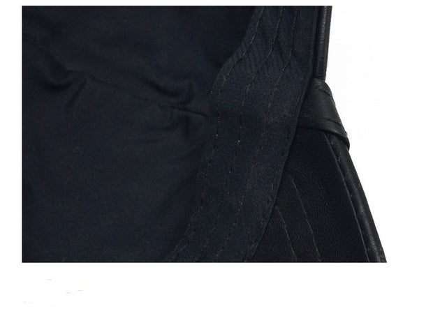 Men's leather Light Board Baseball Hat