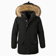 Large Fur Collar Hooded  Detached Padded Jacket