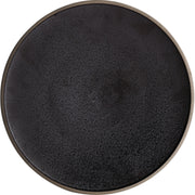 Black crystal large plate ceramic plate home dessert plate round flat plate