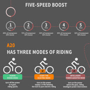 36V 500W Foldable Fat Tire E-Bike 20x4.0 Inch Commuter Bike ,13AH Lithium Battery, FR Disc Brake & 866 LCD Display