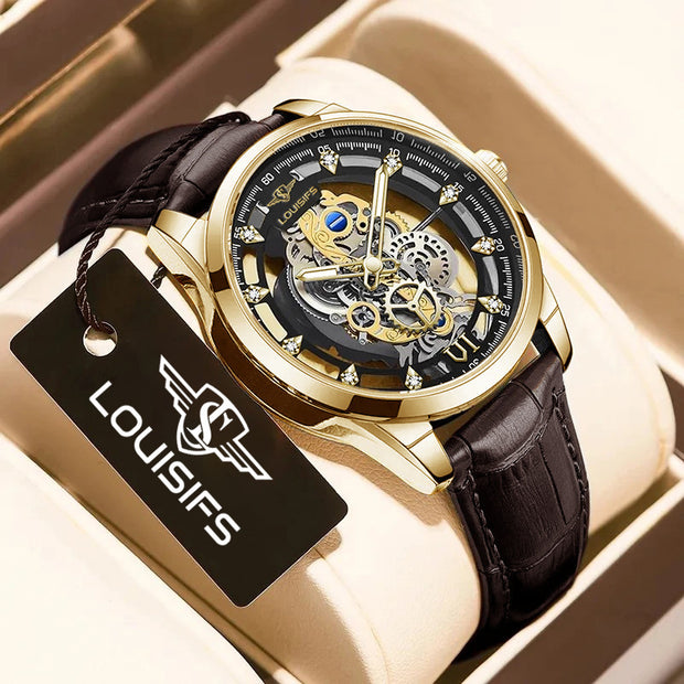 Double-sided Hollow Non-mechanical Men's Quartz Watch