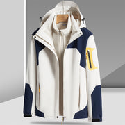 Three-in-one Detached Liner With Velvet Thickening Windproof Waterproof Jacket