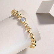 S925 Silver Bracelet Comparable To Natural Diamonds