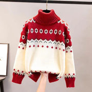 Turtleneck Female Knitting Sweater
