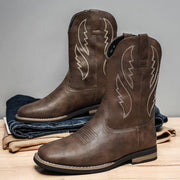 Retro Autumn And Winter Western Cowboy Boots
