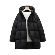Women's Cloud Puff Fashion Hooded Thickened Thermal Coat