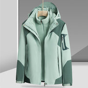Three-in-one Detached Liner With Velvet Thickening Windproof Waterproof Jacket