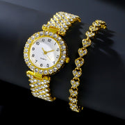Fashion Jewelry 2pcs Luxury Fashion Women Watch.