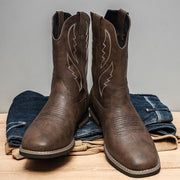 Retro Autumn And Winter Western Cowboy Boots