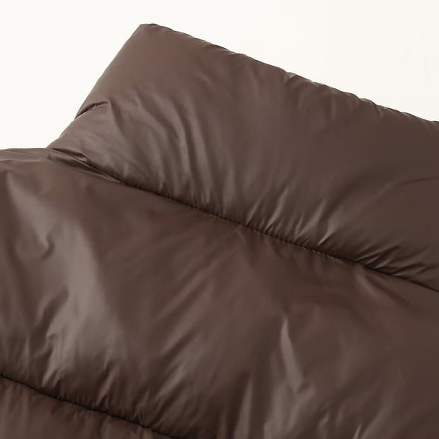 Women's Fashion Simple And Versatile Hoodless Stand Collar Cotton Coat