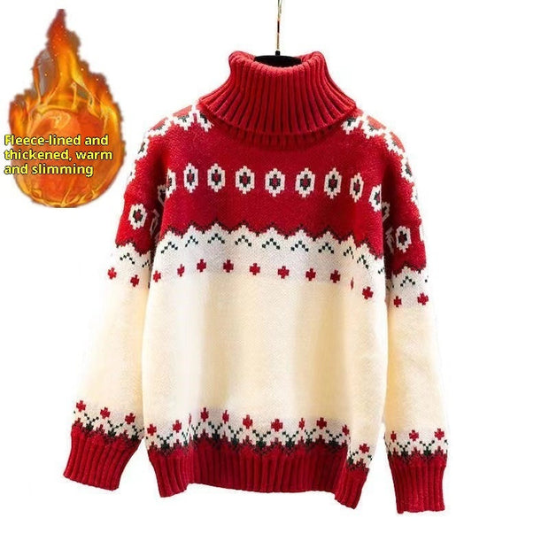 Turtleneck Female Knitting Sweater