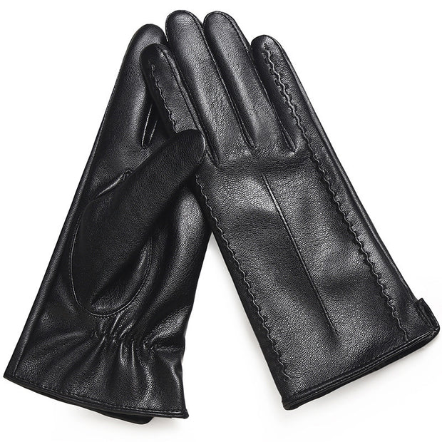Women's Fashionable Personalized New Genuine Leather Gloves
