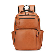 Large Capacity Men's Simple Business Commute Multi-space Black Backpack