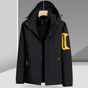 Three-in-one Detached Liner With Velvet Thickening Windproof Waterproof Jacket