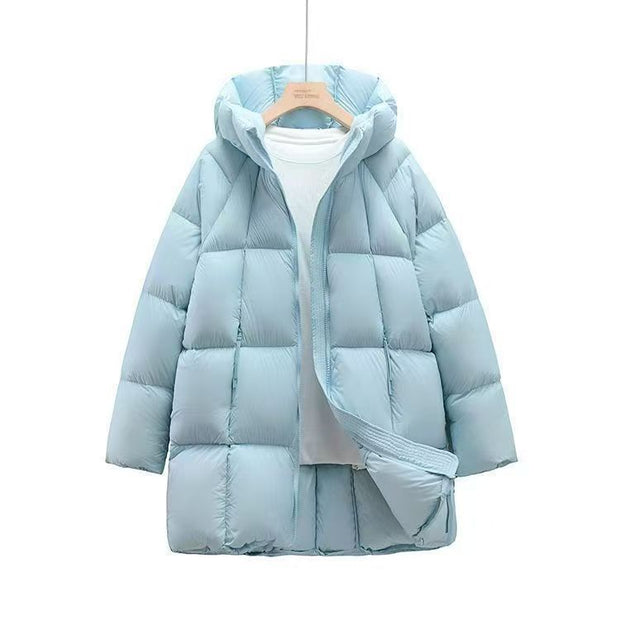 Women's Cloud Puff Fashion Hooded Thickened Thermal Coat