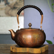 Large Capacity Pure Copper Flat Kettle Large Pumpkin Copper Boiling Water