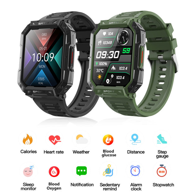 F307 Outdoor Three-proof Bluetooth Waterproof Smart Watch