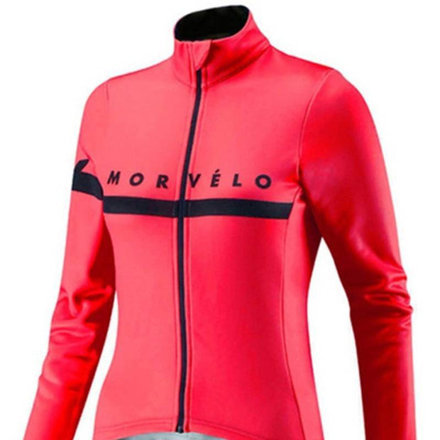 Bicycle long-sleeved fleece warm cycling jersey