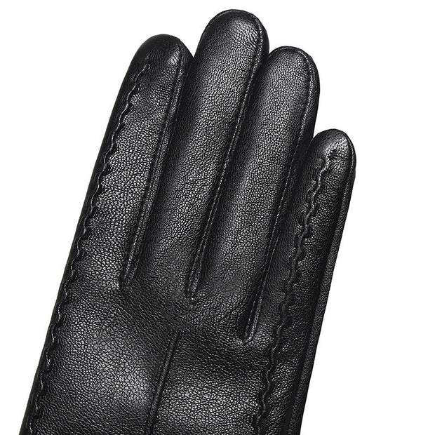 Women's Fashionable Personalized New Genuine Leather Gloves