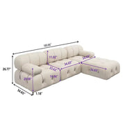 Modern Furniture Fabric Buckle Design Sofa Living Room Couch Light Luxury Sponge Sofa For Lock Design