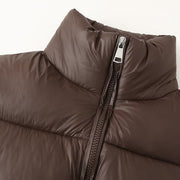 Women's Fashion Simple And Versatile Hoodless Stand Collar Cotton Coat