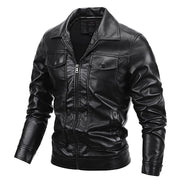 Men's Turn-Down Collar Casual Long Sleeve Jacket Coat