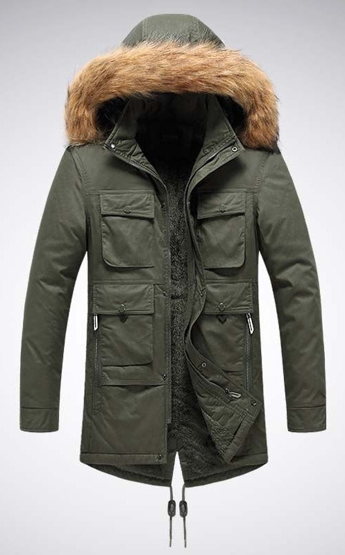 Winter Men's Velvet Thermal Jacket