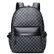 Business Trends Checked Backpack All-matching Casual