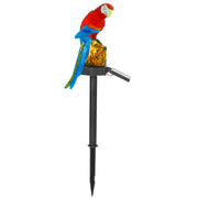 1Pc Solar Powered Parrot Garden Light IP65 Waterproof LED Parrot Landscape Lamp.
