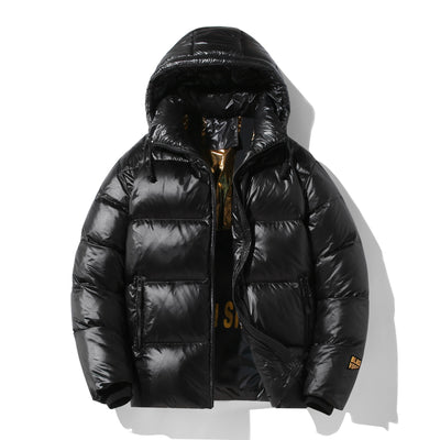 New Men’s Black Gold Fashion Warm Padded Jacket