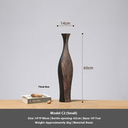 Retro Affordable Luxury Vertical High Floor Vase Decoration