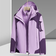 Three-in-one Detached Liner With Velvet Thickening Windproof Waterproof Jacket